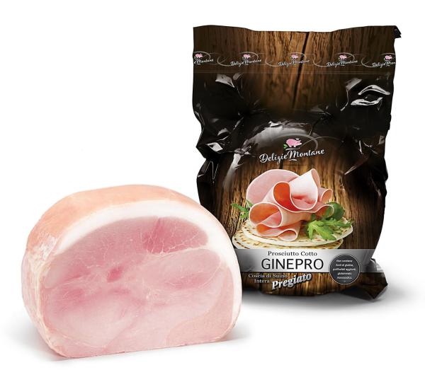 COATI Prosciutto Cotto Ginepro PROSCIUTTO COTTO contiene acqua aggiunta Peso medio 8,80 kg