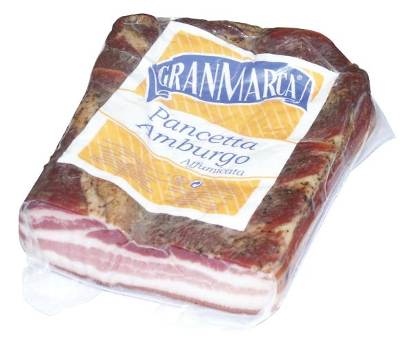 Gran Marca Pancetta Affumicata Amburgo Peso medio 1,40 kg