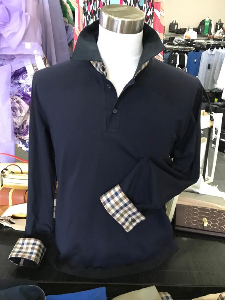 Burberry London Navy popular Blue Polo Shirt