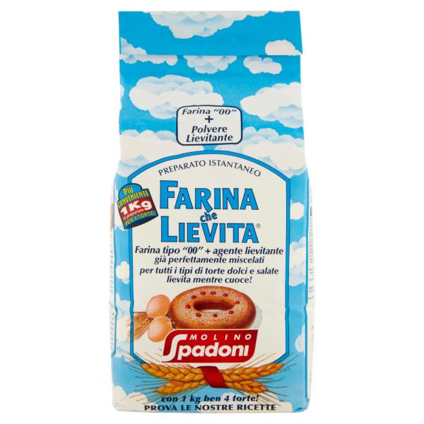 Molino Spadoni Farina che Lievita Farina "00" + Polvere Lievitante 1000 g