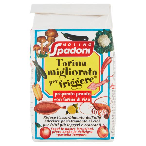 Molino Spadoni Farina migliorata per friggere preparato pronto con farina di riso 1000 g