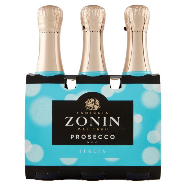 Zonin Prosecco D.O.C. Extra Dry 3 x 200 ml