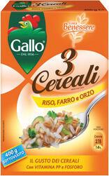 RISO 3 CEREALI ASGR800 GALLO uantità 0.8 kg