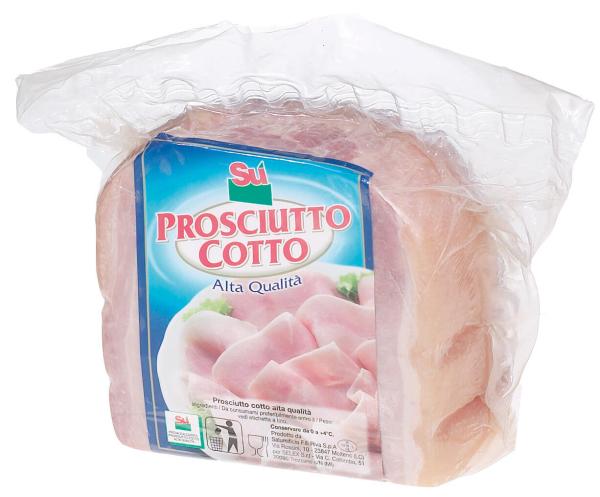 Sù prosciutto cotto Alta Qualità 1/4 Peso medio 2,25 kg