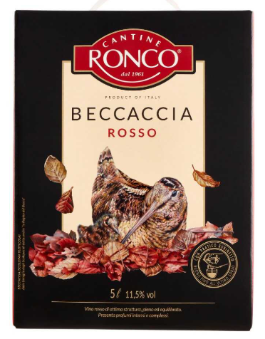 ROSSO DA TAVOLA RONCO BAG 5 L