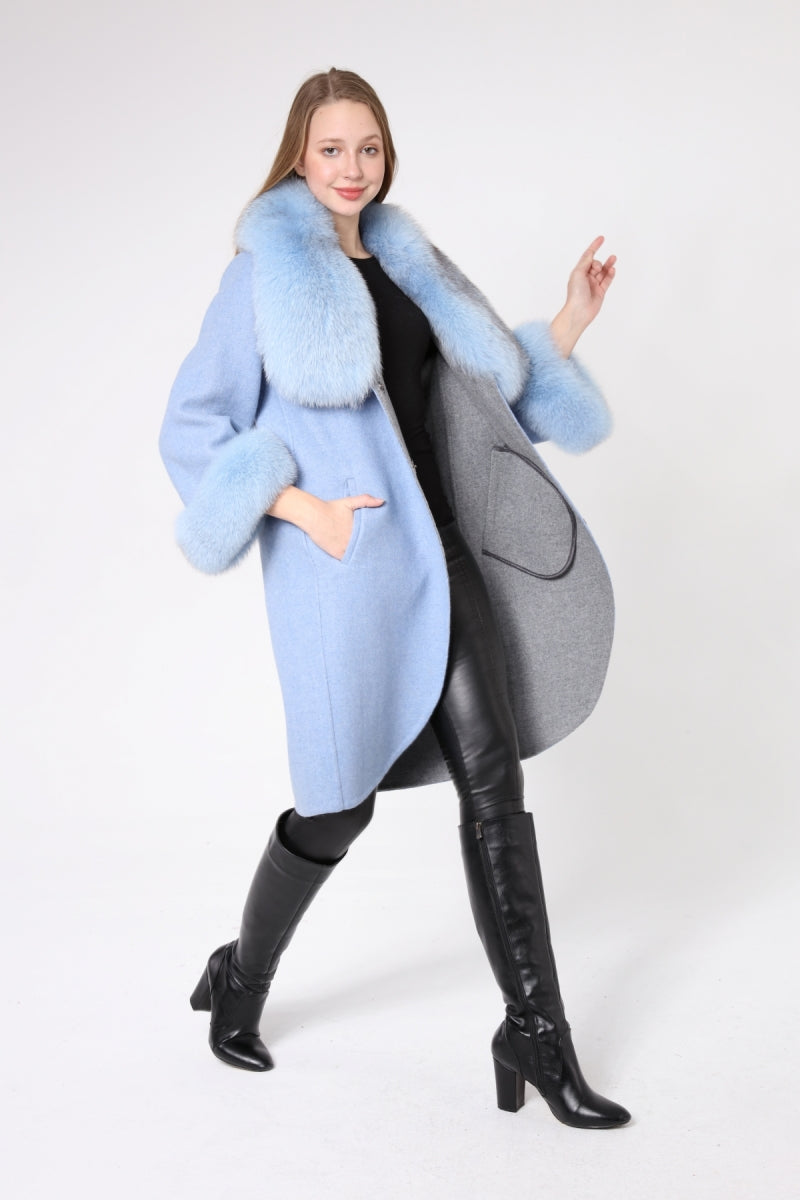 LAVIA Chinchilla Shearling Alpaca Women's Coat