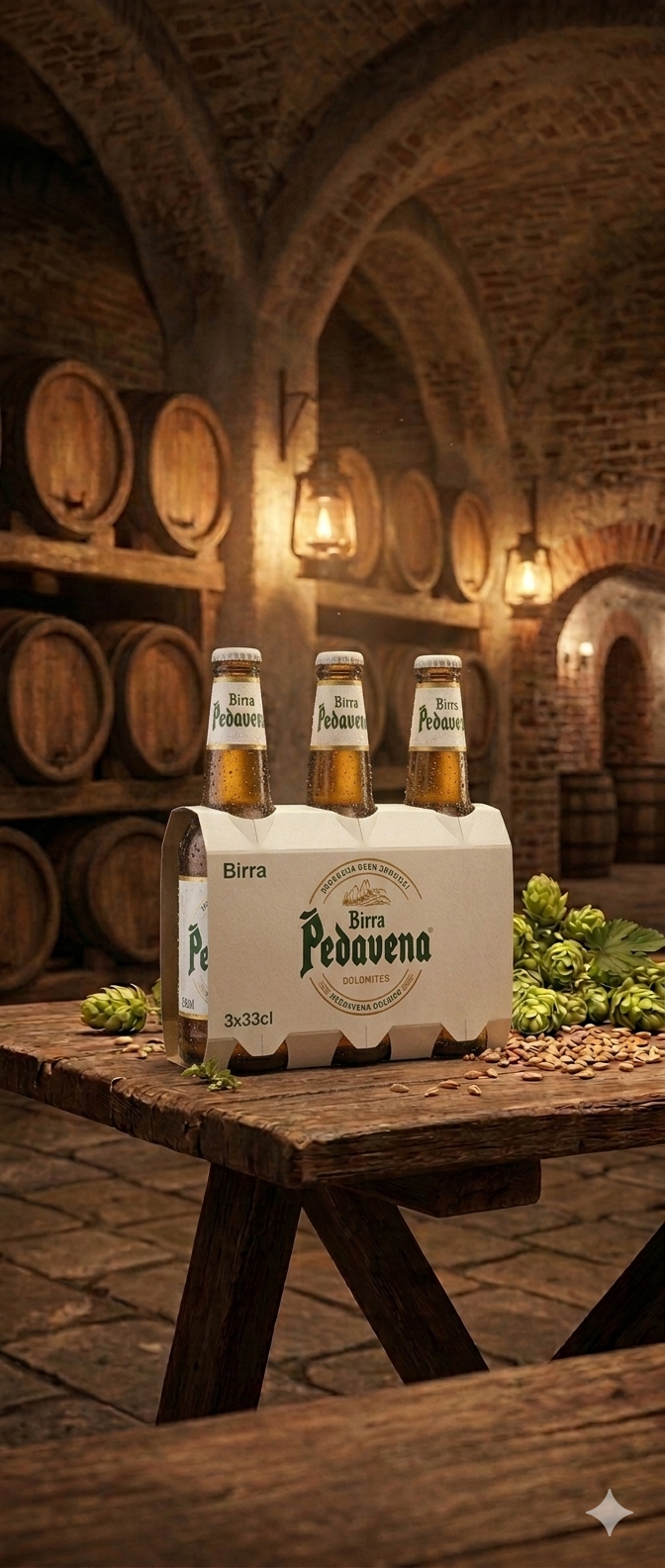 Pedavena-Bier 3×33cl