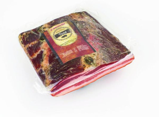 Cannelli Pancetta Tesa Stagionata 1/2 Sottovuoto kg 1,3