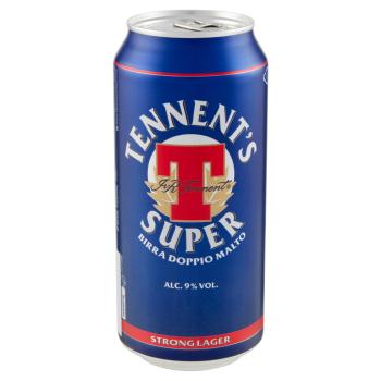 Tennent's Super Strong Lager beer 44cl can