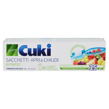 CUKI PRESERVES SMALL AIR SEAL BAGS (15 PIECES - 1L - 20 X 15 CM)