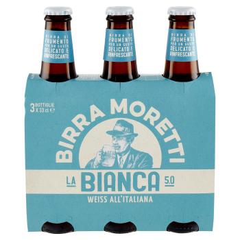 Birra Moretti la Bianca 3x33cl