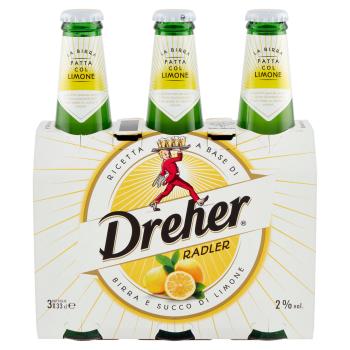 Birra Dreher Radler al Limone 3×33cl