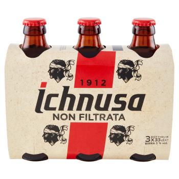 Ichnusa Ungefiltertes Bier 3x33 cl