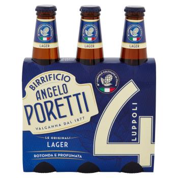 Angelo Poretti Brauereibier 4 Lager 3x33cl