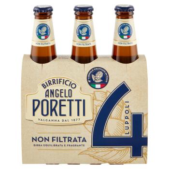 Birrificio Angelo Poretti Birra Non Filtrata 3×33cl