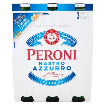 Peroni Nastro Azzurro Bier 3x33cl