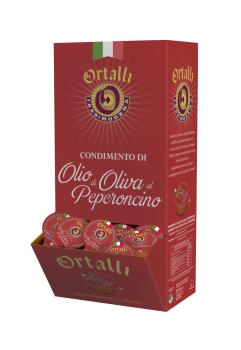 ORTALLI OLIVE OIL SEASONING WITH CHILI SINGLE DOSE ML 10X168 PCS