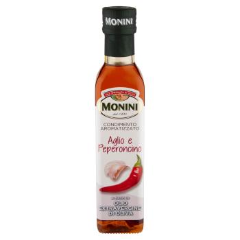 MONINI FLAVORED GARLIC AND CHILI DRESSING BASED ON EXTRA VIRGIN OLIVE OIL 250 ML