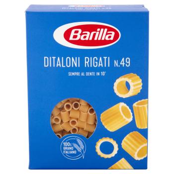 BARILLA PASTA DITALONI RIGATI N.49 100% ITALIAN WHEAT 500G