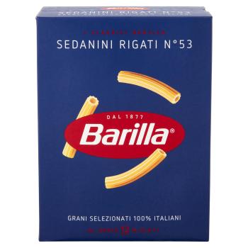 BARILLA PASTA SEDANINI RIGATI N.53 100 % ITALIENISCHER WEIZEN 500G