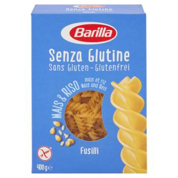 BARILLA GLUTENFREIE PASTA FUSILLI, MAIS UND REIS 400G