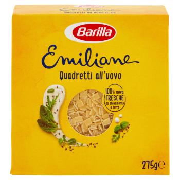 BARILLA EMILIANE QUADRATISCHE EIERNUDELN 275G