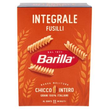 BARILLA WHOLE WHOLE PASTA FUSILLI 100% ITALIAN WHEAT 500G