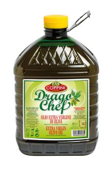 EXTRA VIRGIN OLIVE OIL COPPINI "DRAGO CHEF" PET LT. 5