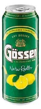 Gösser Natur beer Radler Lemon can 44cl