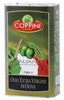 COPPINI EXTRA VIRGIN OLIVE OIL 100% ITALIAN IN 3 LT CAN