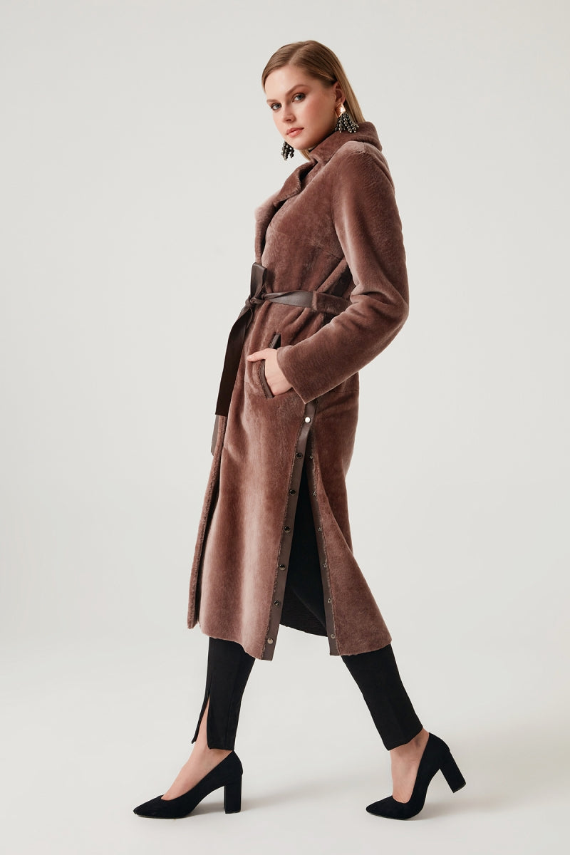 Ondre Lamb Fur Women's Overcoat