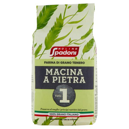 Molino Spadoni Farina di Grano Tenero Macina a Pietra Tipo 1 1000 g