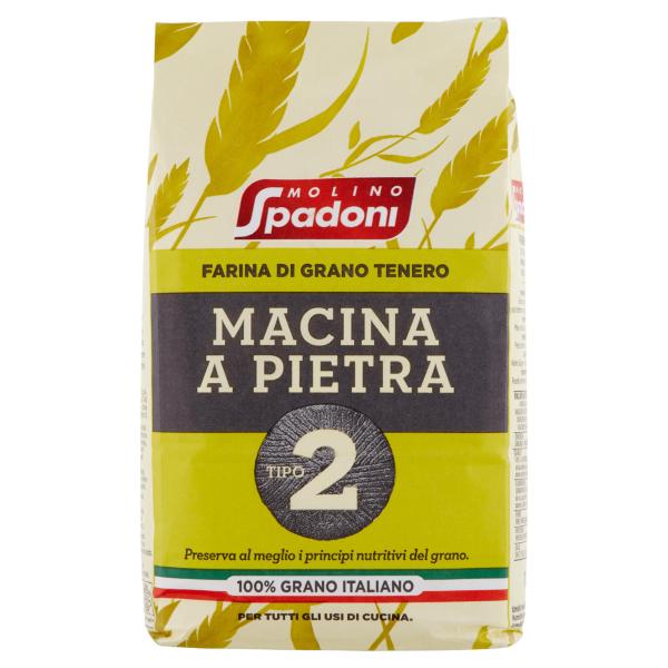 Molino Spadoni Farina di Grano Tenero Macinata a Pietra Tipo 2 1000 g