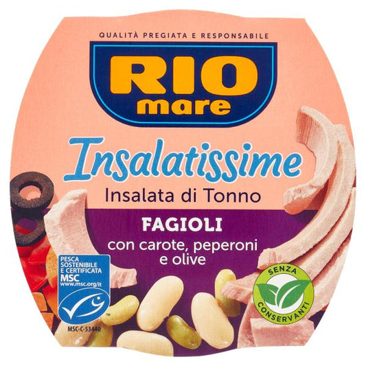 Rio Mare Insalatissime Thunfischsalat mit Bohnen, Karotten, Paprika und Oliven 160 g