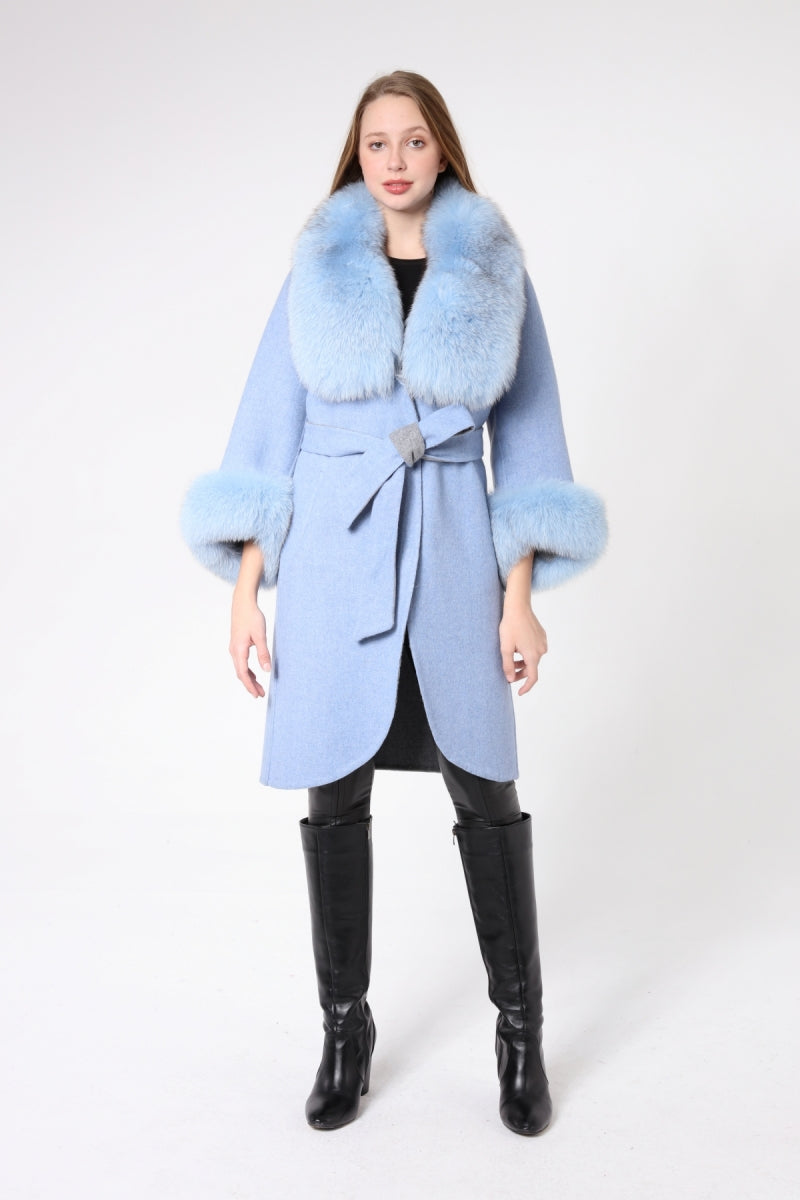 LAVIA Chinchilla Shearling Alpaca Women's Coat