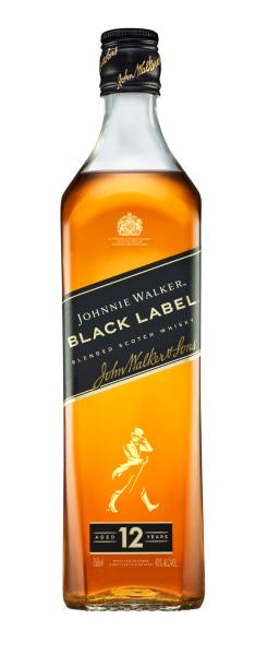 Johnnie Walker Black Blended Scotch Whisky Keep Walking Icons Bottle Design 700 ml