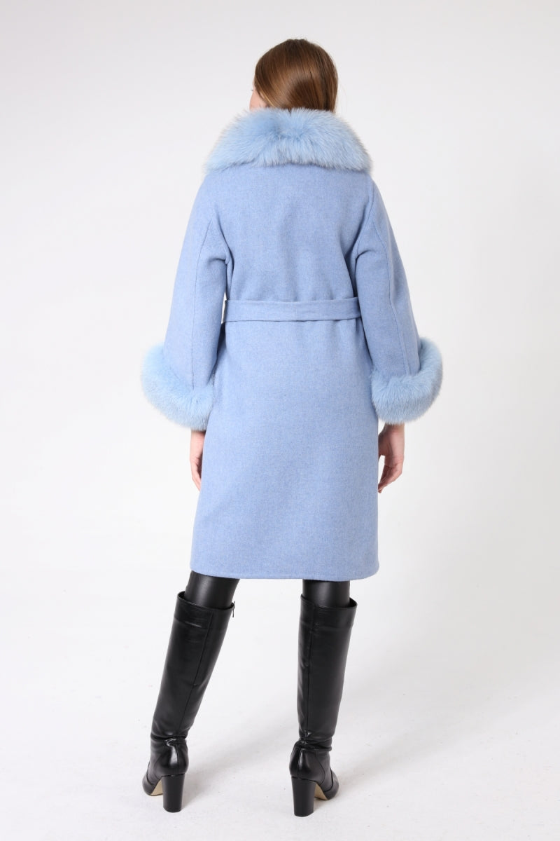 LAVIA Chinchilla Shearling Alpaca Women's Coat