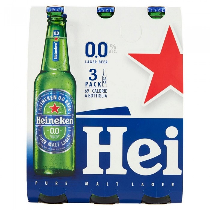 Birra Heineken Analcolica 3×33cl