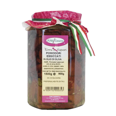 PUMA CONSERVE Pomodori essiccati in olio di oliva 1 barattolo 1,5 kg