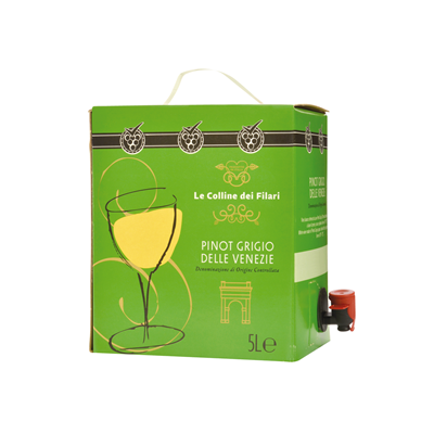 THE HILLS OF THE ROW Pinot Grigio DOC Veneto IGT bag in box 5 litres