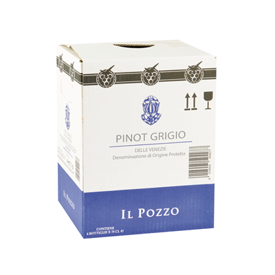 White wine Pinot Grigio delle Venezie DOP 6 bottles. 75 cl