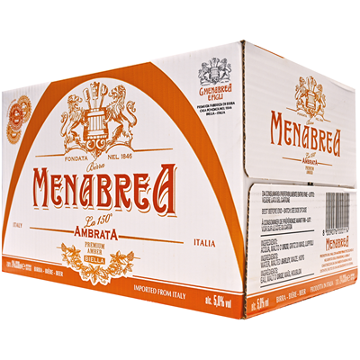 MENABREA Birra ambrata La 150 24 bott. VAP 33 cl