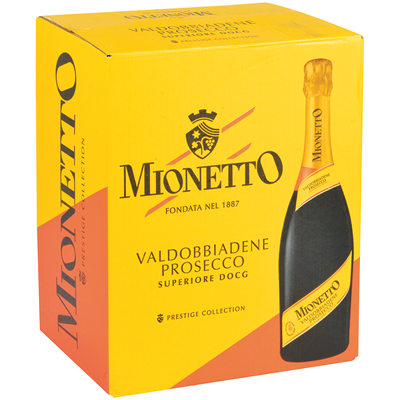 MIONETTO Valbobbiadene Prosecco Superiore DOCG 6 Flaschen. 75 cl AKTION4 Tage übrig