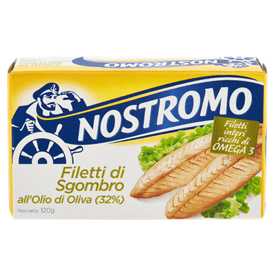 NOSTROMO Filetti di sgombro 10 latta g 120