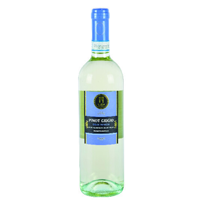 White wine Pinot Grigio delle Venezie DOC 6 bottles. cl 75