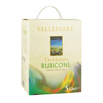 VALLEFIORE Trebbiano Rubicone IGT Beutel im Karton 5 Liter