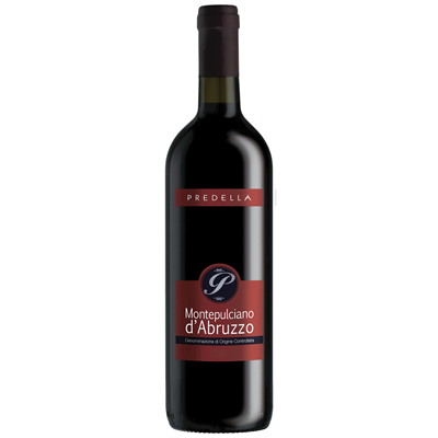 PREDELLA Red Wine Montepulciano d'Abruzzo DOC 6 bottles. 75 cl