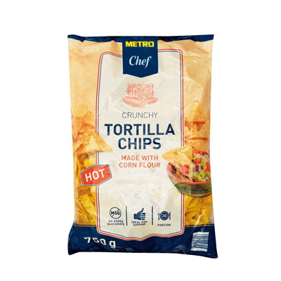 Heiße Tortillachips 1 Packung. 750 g