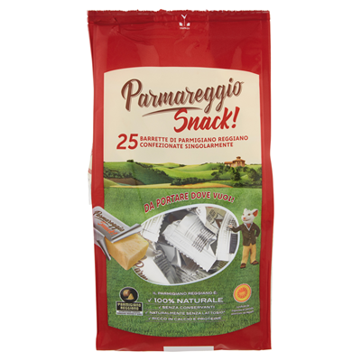 PARMAREGGIO Snacks di Parmigiano reggiano DOP 1 conf. 500 (20 g x 25 pezzi) g