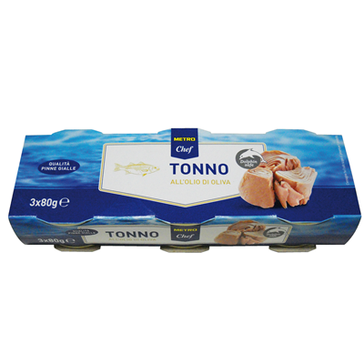 Tonno all'olio di oliva 1 latta 240 (80 g x 3 pezzi) g